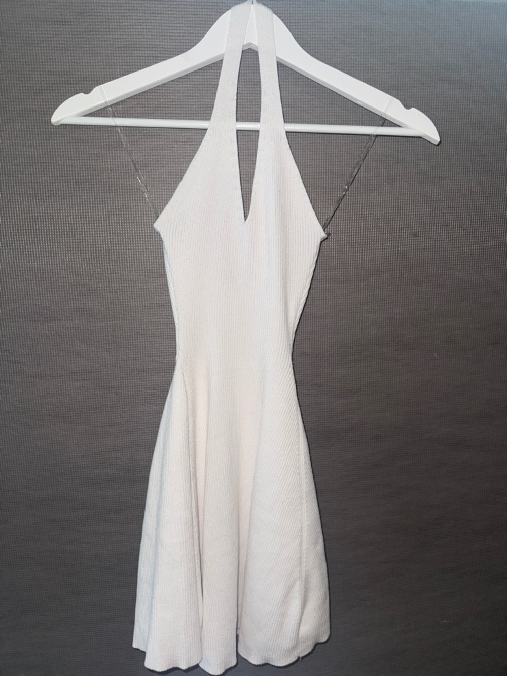 White Halter Dress - Classic Women's Summer Dress